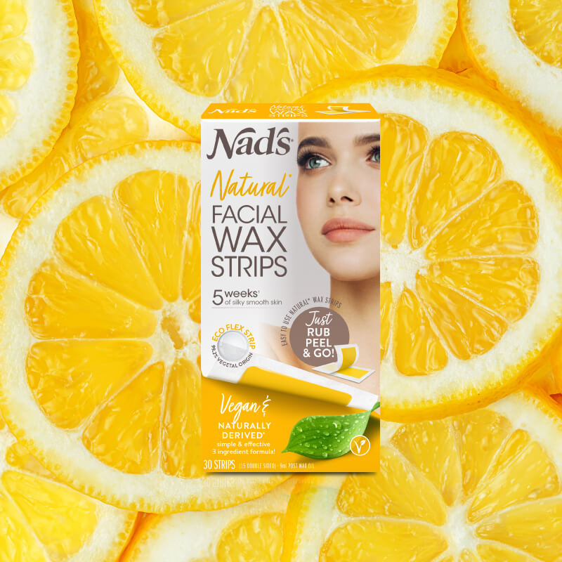 Sustainable Beauty: Eco-friendly Nad's Natural Hair Removal Facial Wax Strips | Earth Day